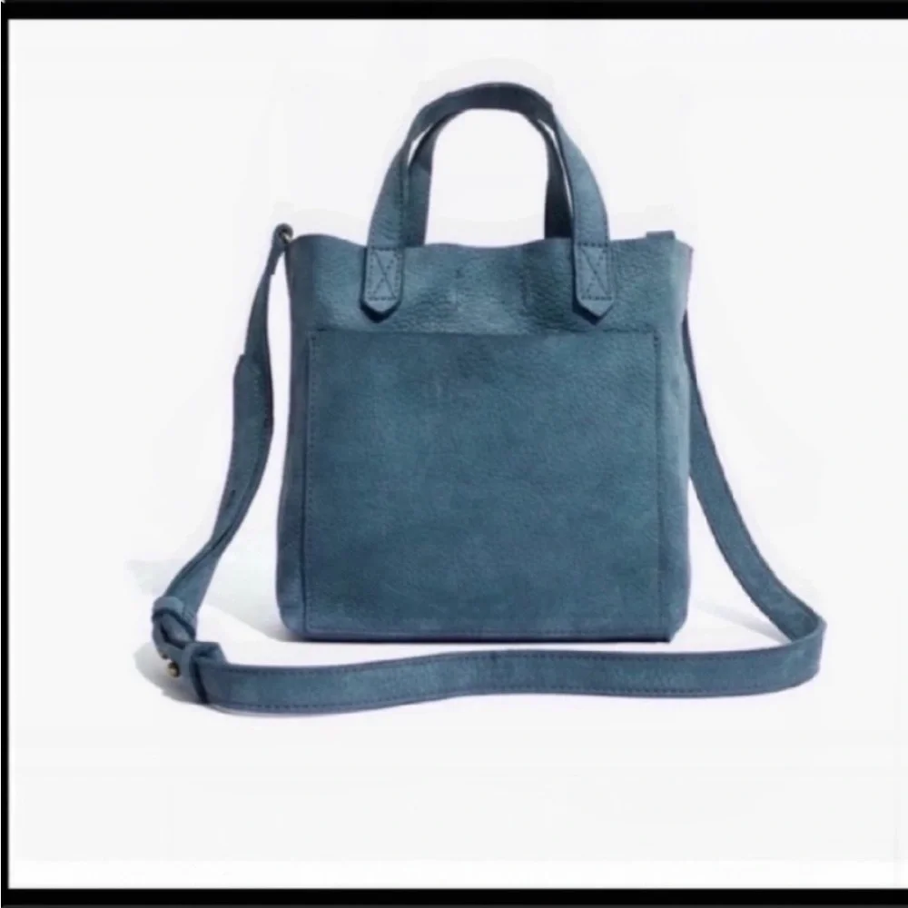 Madewell Blue Small Transport Crossbody Suede Edition Sold Out Mini Sold out - Picture 11 of 12